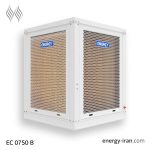نمای جانبی کولر سلولزی 7500 انرژی مدل EC-0750-B با پدهای سلولزی ضخیم