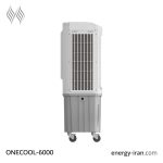 کولر آبی ONECOOL-6000 نیرو تهویه البرز - زاویه نیمرخ با سیستم هوادهی ۲۹۰۰ CFM و پد سلولزی