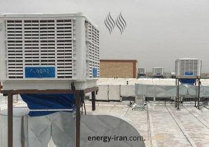 نصب کولر 15000 پایین زن نیرو تهویه البرز در فروشگاه اصفهان