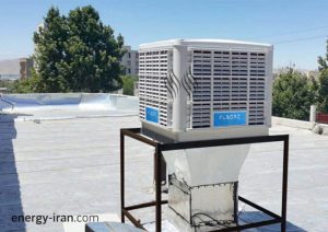 نصب کولر 15000 پایین زن نیرو تهویه البرز در فضای صنعتی اصفهان