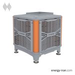 نمای نزدیک کولر سلولزی نیرو تهویه البرز مدل ۶۵۰۰ بالازن با موتور کم‌مصرف BLDC