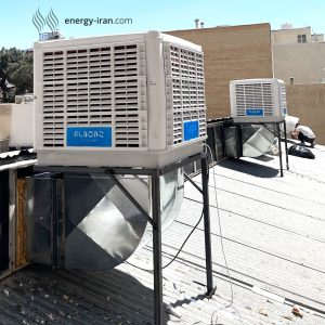 کولر سلولزی پلیمری ۱۸۰۰۰ پایین‌زن تکفاز نیرو تهویه البرز مناسب باشگاه‌های تهران و اصفهان